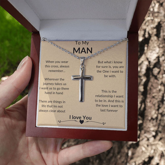 TO MY MAN | CROSS NECKLACE